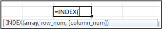 index formula