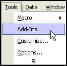 Install Excel Addin from Menu