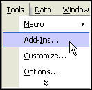 Install Excel Addin from Menu
